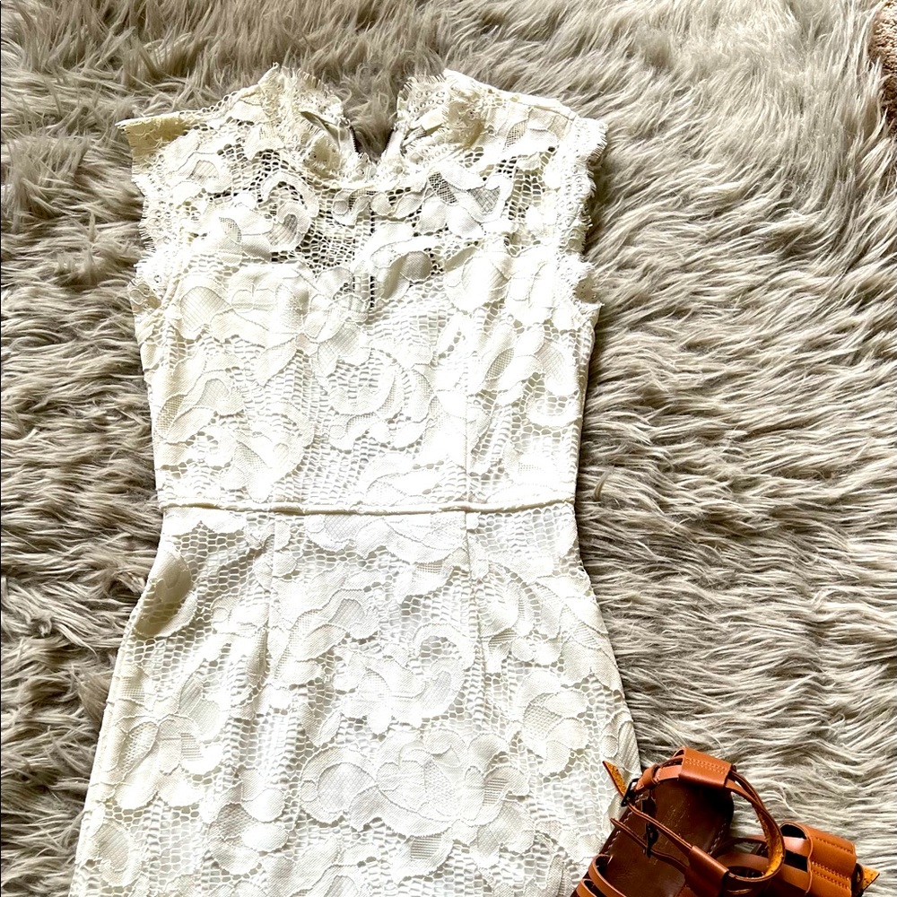 White Lace Dress size M